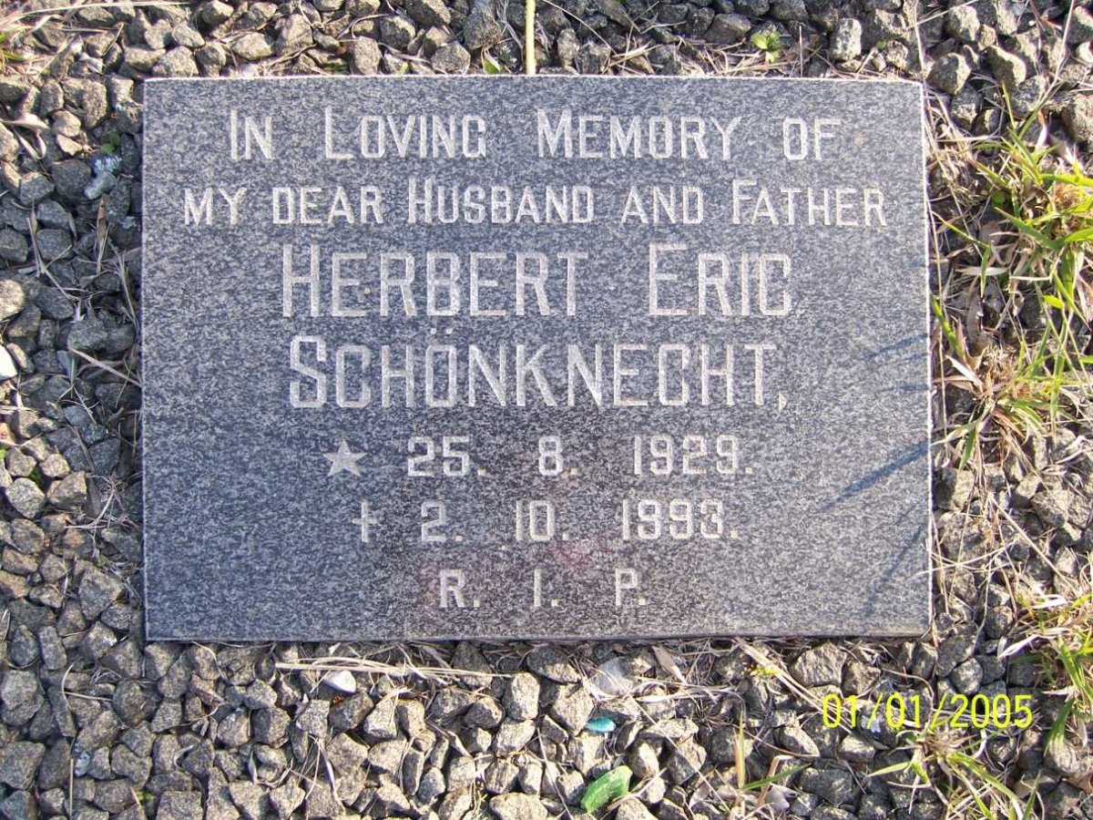 SCHONKNECHT Herbert Eris 1929-1993