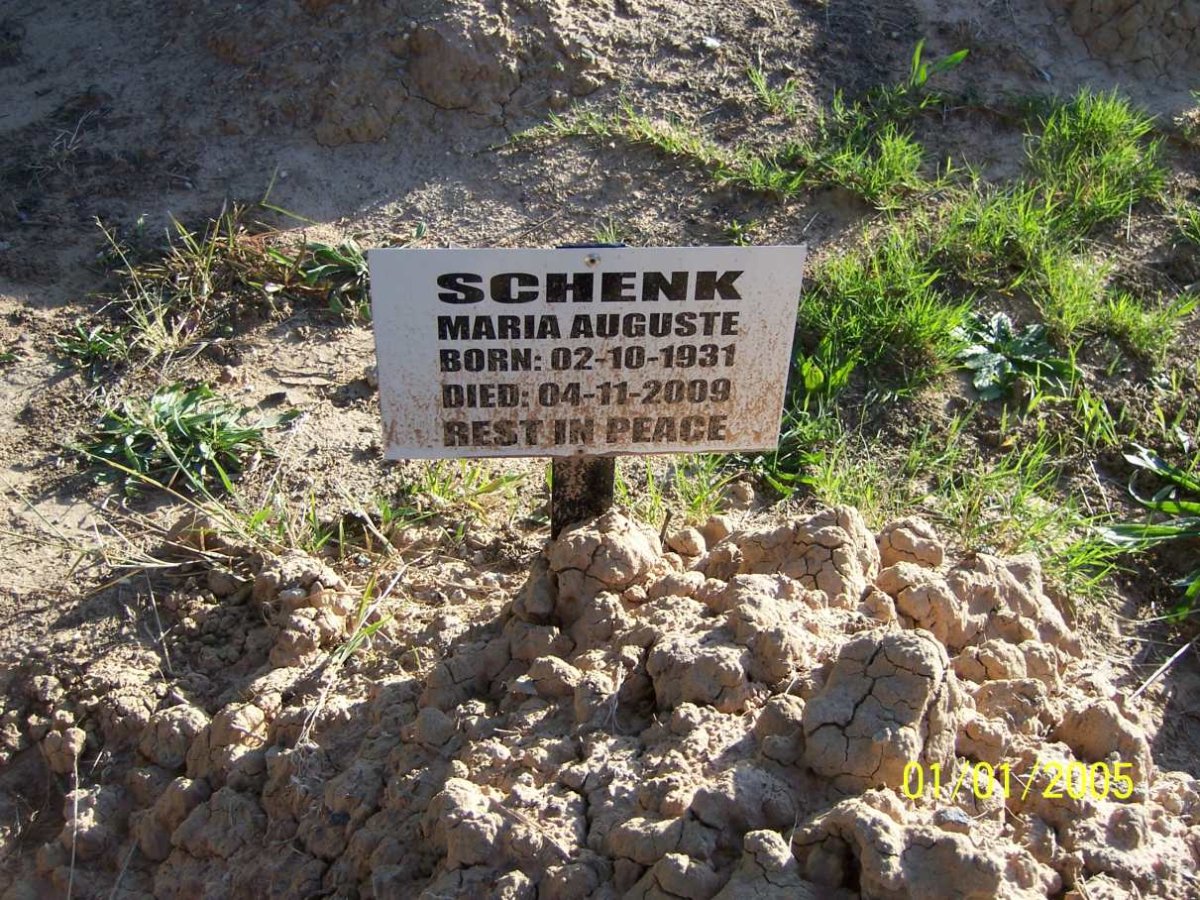 SCHENK Maria Auguste 1931-2009