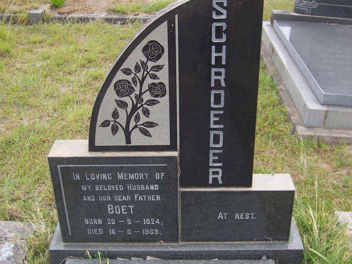 SCHROEDER Boet 1924-1969