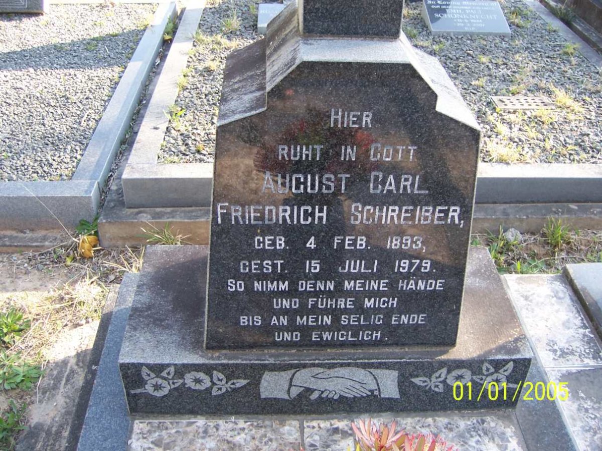 SCHREIBER August Carl Friedrich 1893-1979