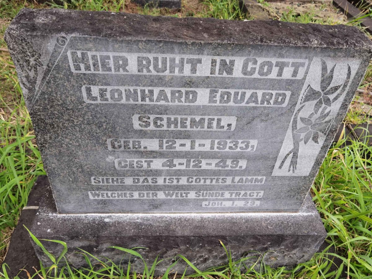 SCHEMEL Leonhard Eduard 1933-1949