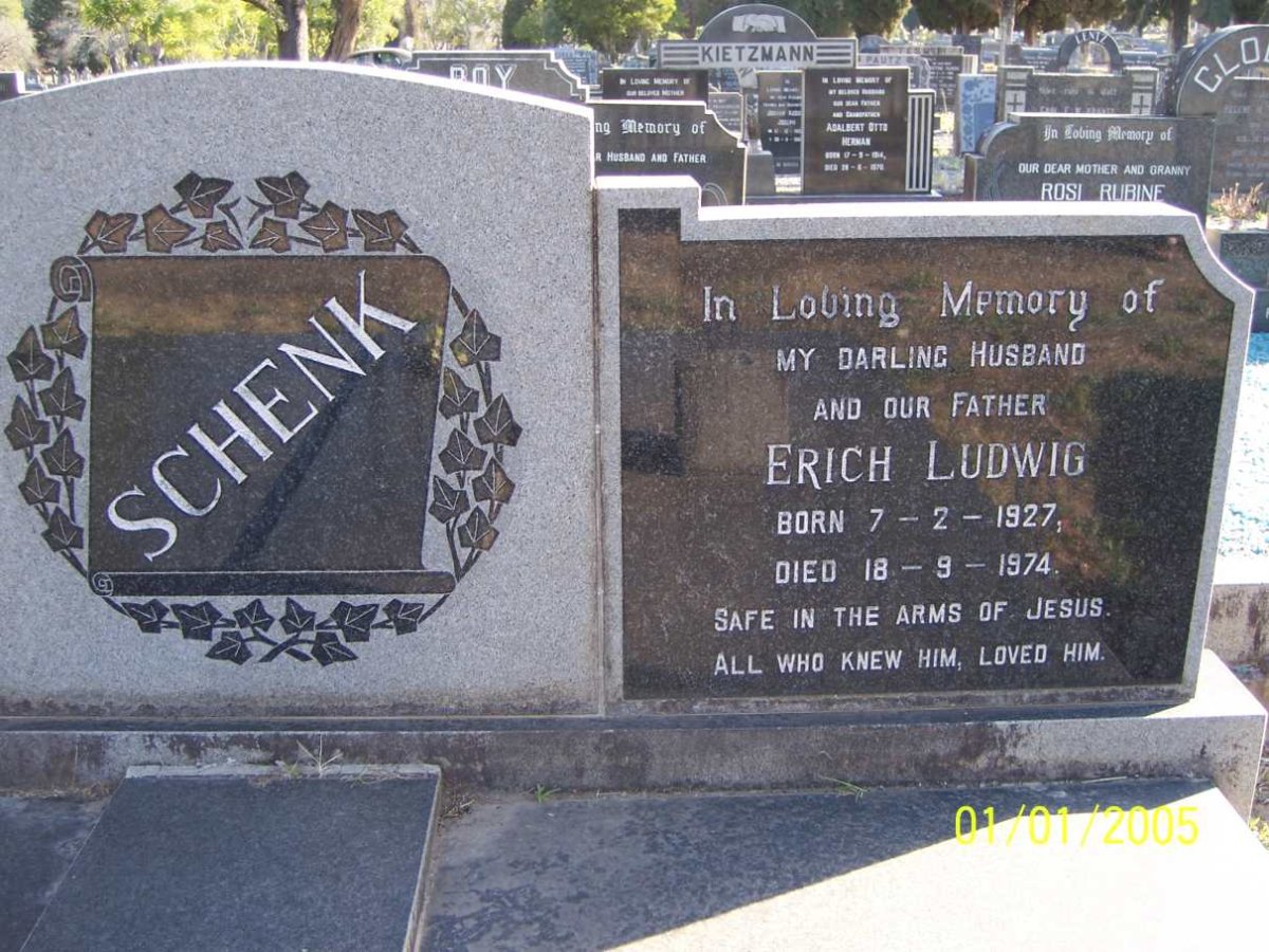 SCHENK Erich Ludwig 1927-1974