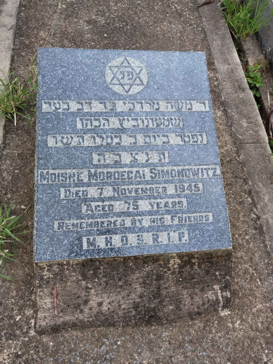 SIMONOWITZ Moishe Mordecai -1945
