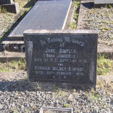 SIMPSON Norman Milner -1970 &amp; Jane JAMIESON -1959