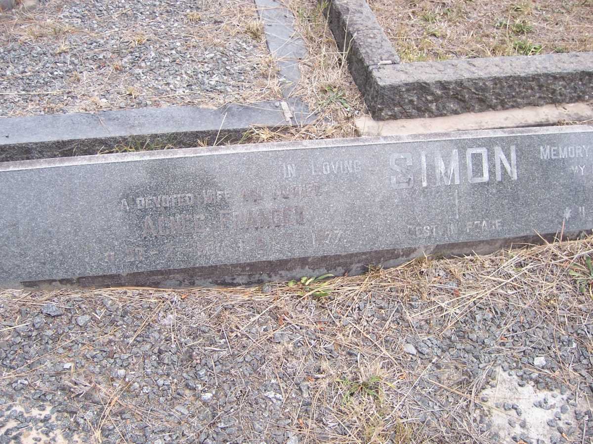 SIMON Agnes Frances 1901-1977