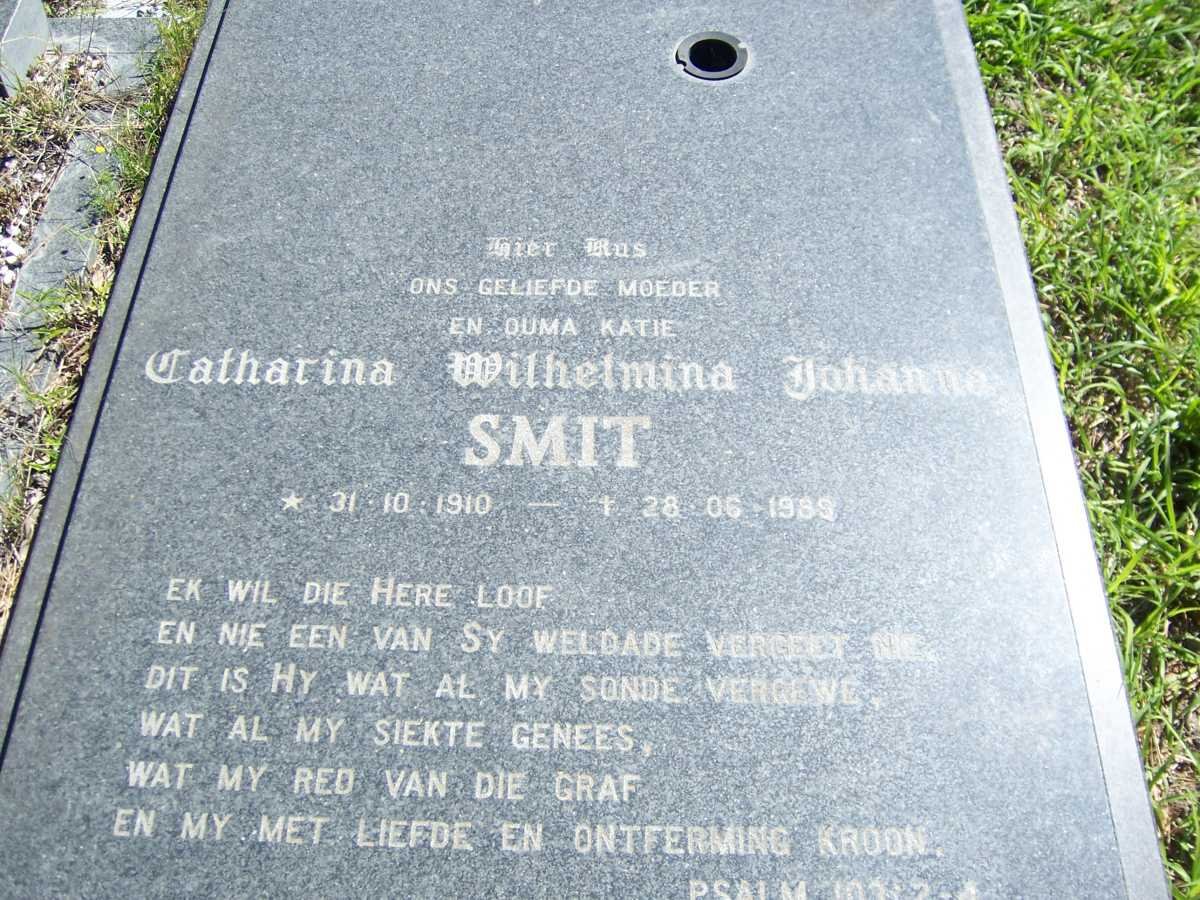 SMIT Catharina Wilhelmina Johanna 1910-1989