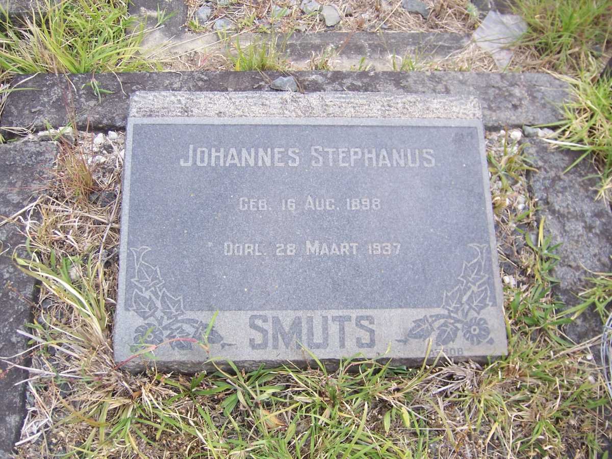 SMUTS Johannes Stephanus 1898-1937
