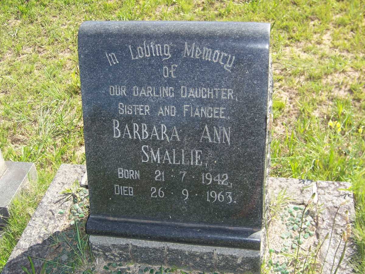 SMALLIE Barbara Ann 1942-1963