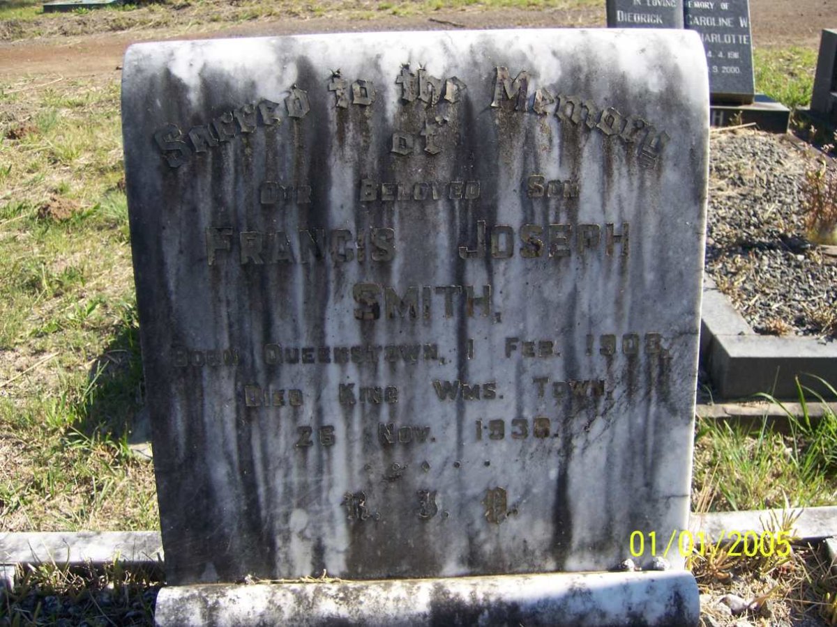 SMITH Francis Joseph 1903-1938