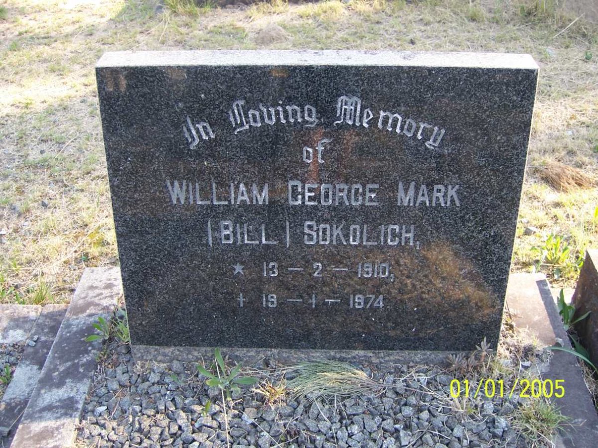 SOKOLICH William George Mark 1910-1974