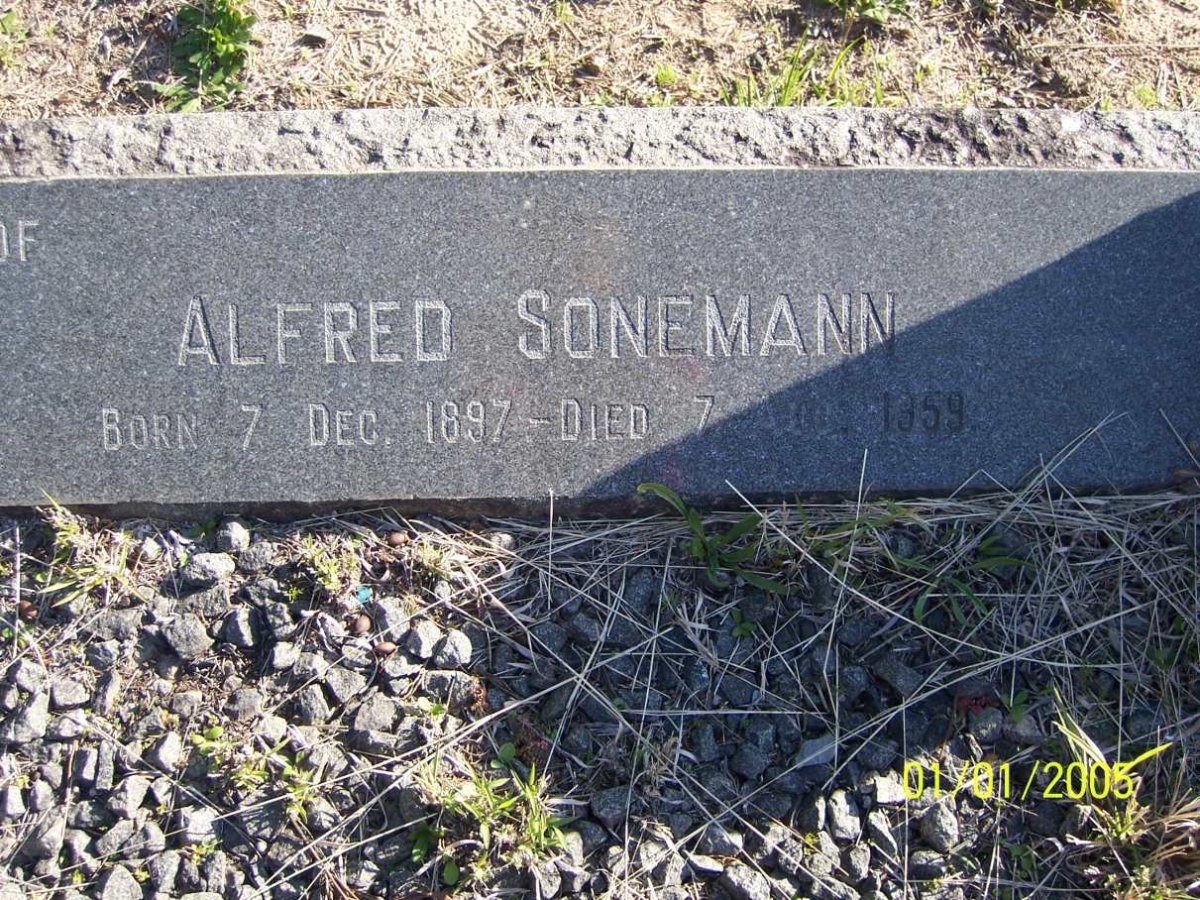 SONEMANN Alfred 1897-1959
