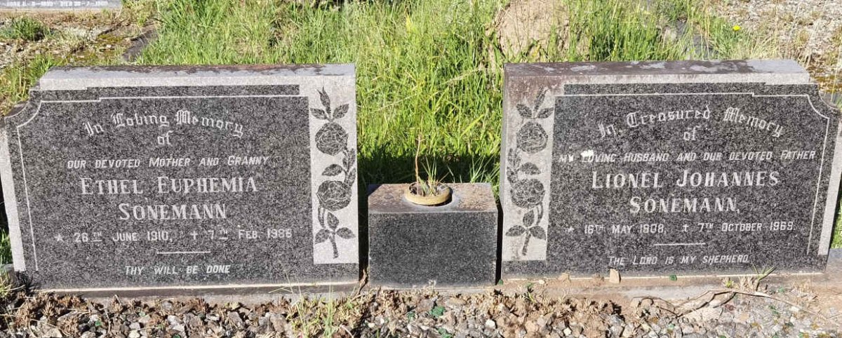 SONEMANN Lionel Johannes 1908-1969 & Ethel Euphemia 1910-1986