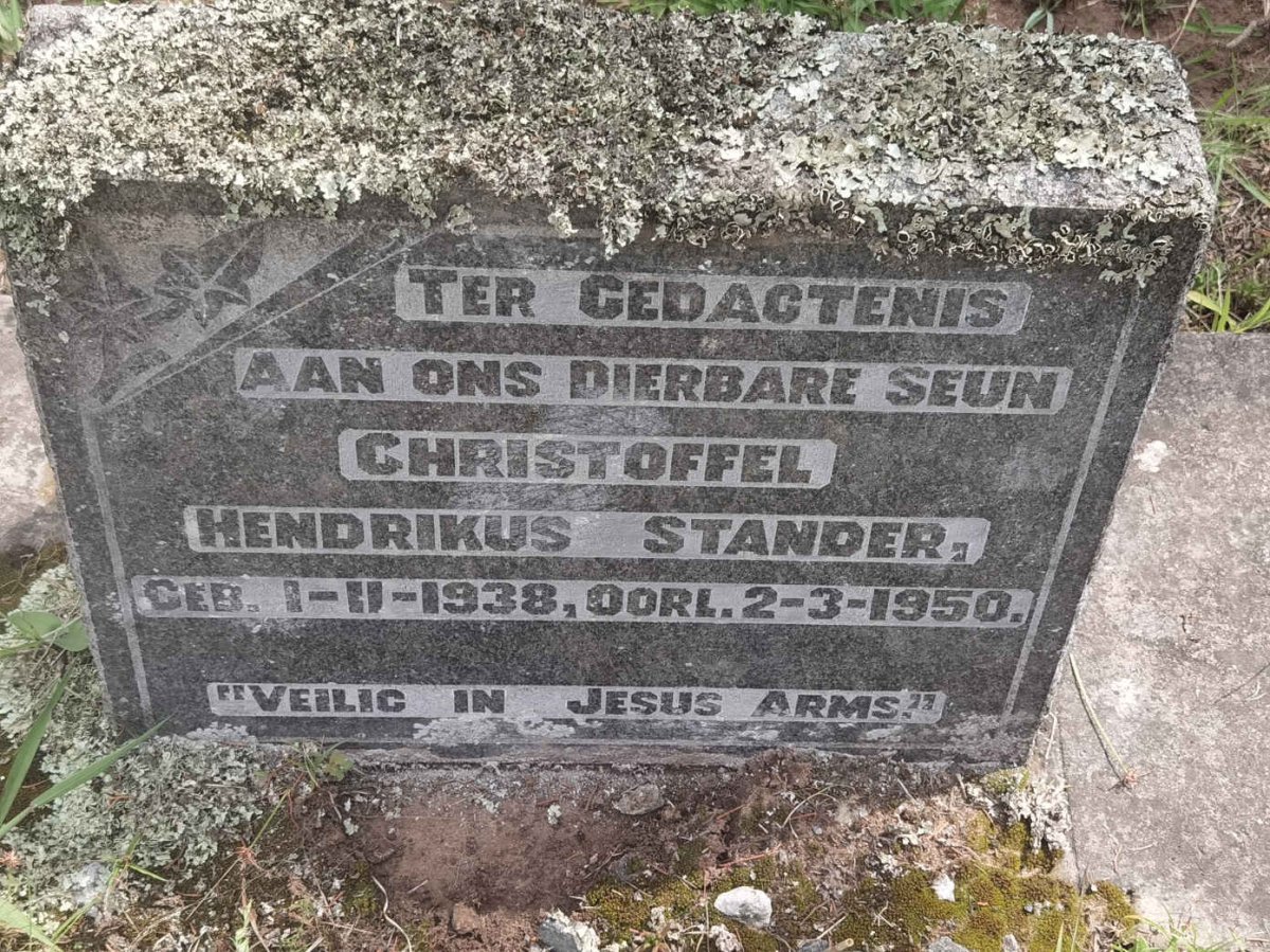 STANDER Christoffel Hendrikus 1938-1950