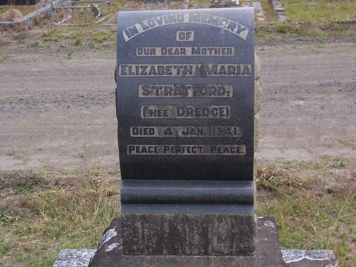 STRATFORD Elizabeth Maria nee DREDGE -1941