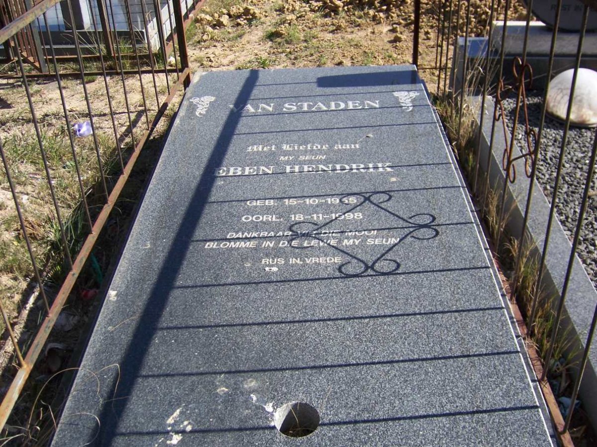 STADEN Eben Hendrik, van 1955 -1998