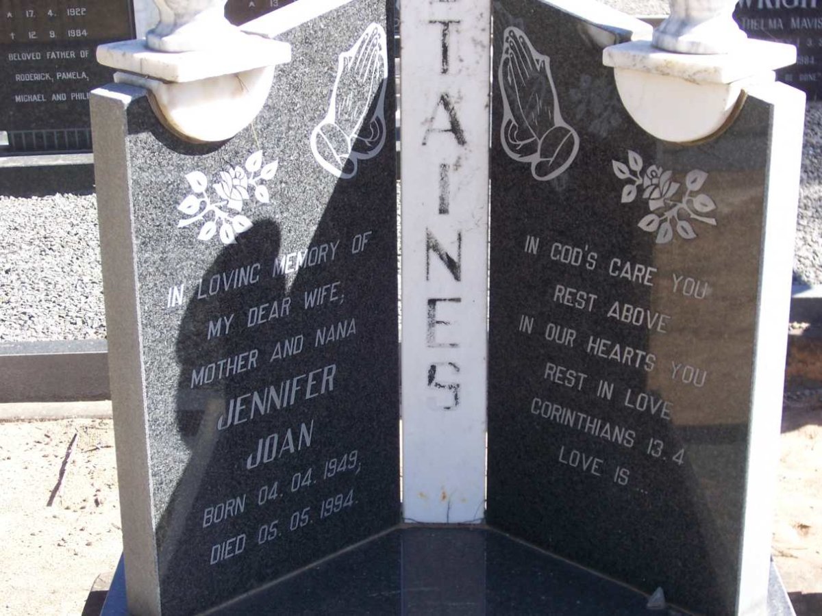 STAINES Jennifer Joan 1949-1994