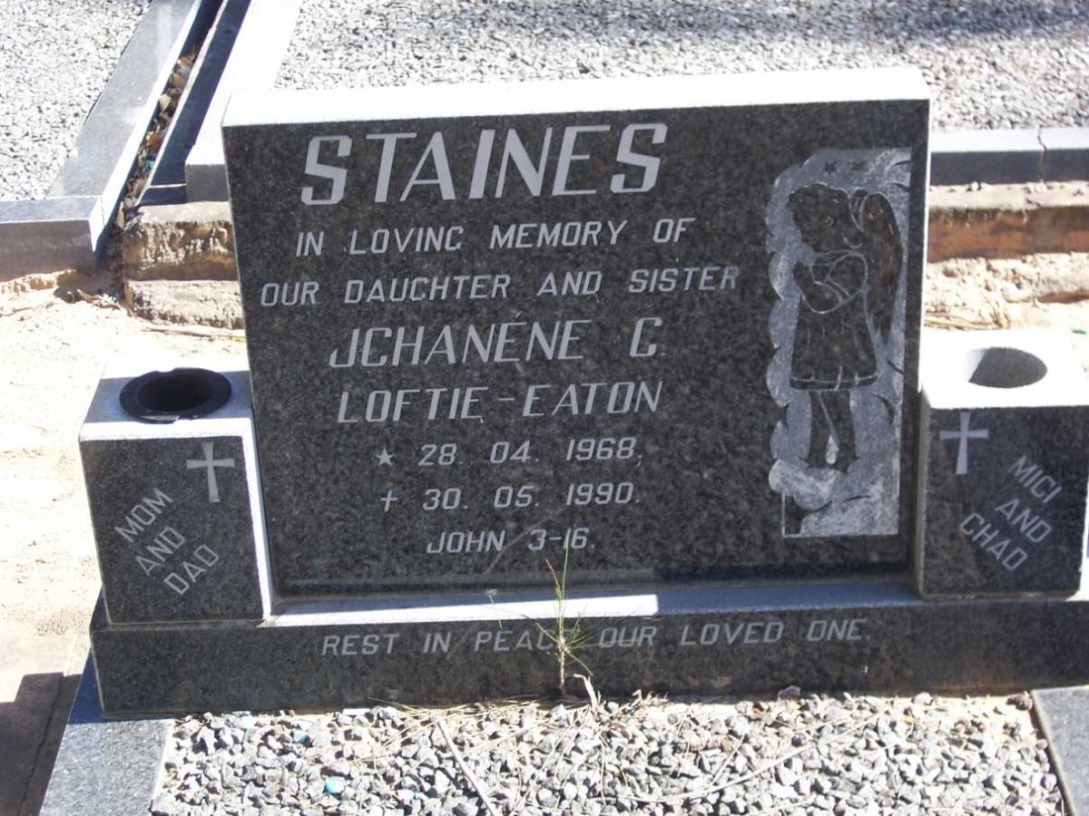STAINES Jchanene C. Loftie-Eaton 1968 -1990