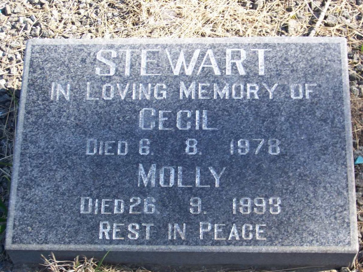 STEWART Cecil -1978 &amp; Molly -1993