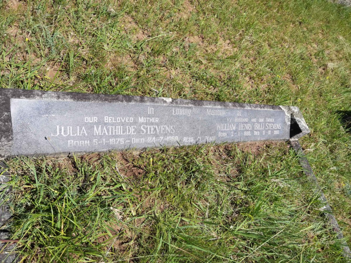 STEVENS William Henry 1883-1955 &amp; Julia Mathilde 1875-1959