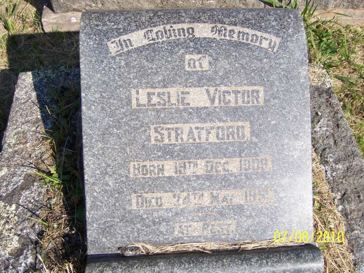 STRATFORD Leslie Victor 1909-1951