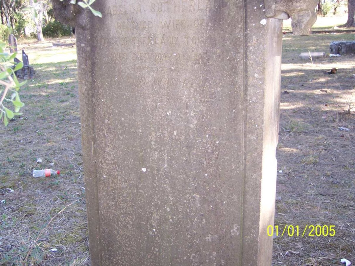 SUTHERLAND George &amp; Isabella -188?