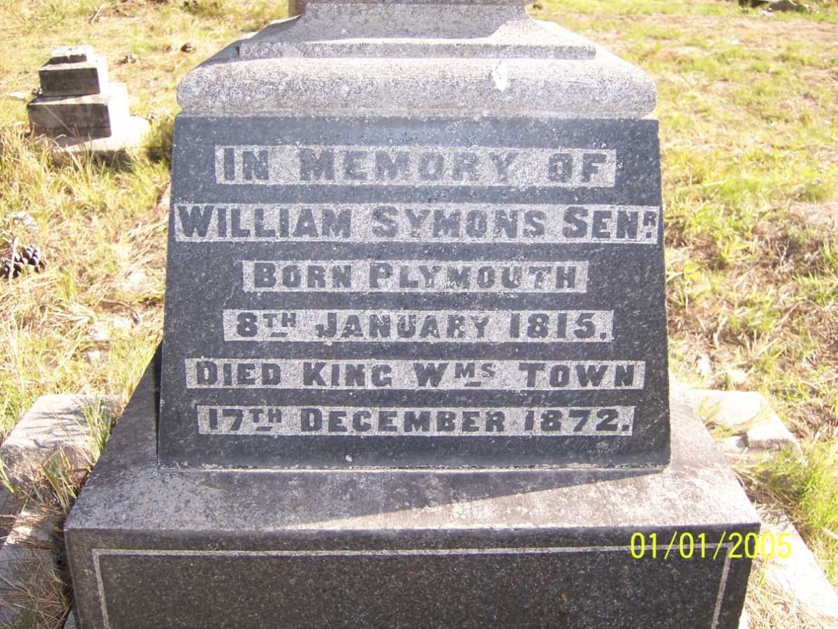 SYMONS William 1815-1872