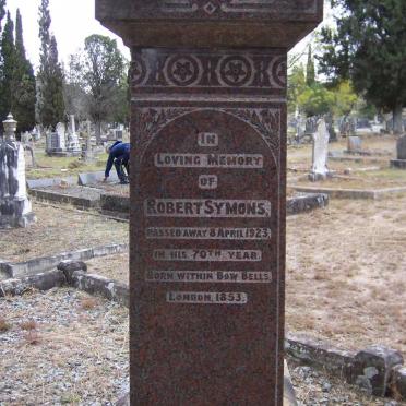 SYMONS Robert -1923