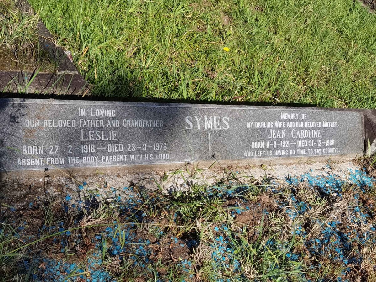 SYMES Leslie 1918-1976 & Jean Caroline 1921-1966