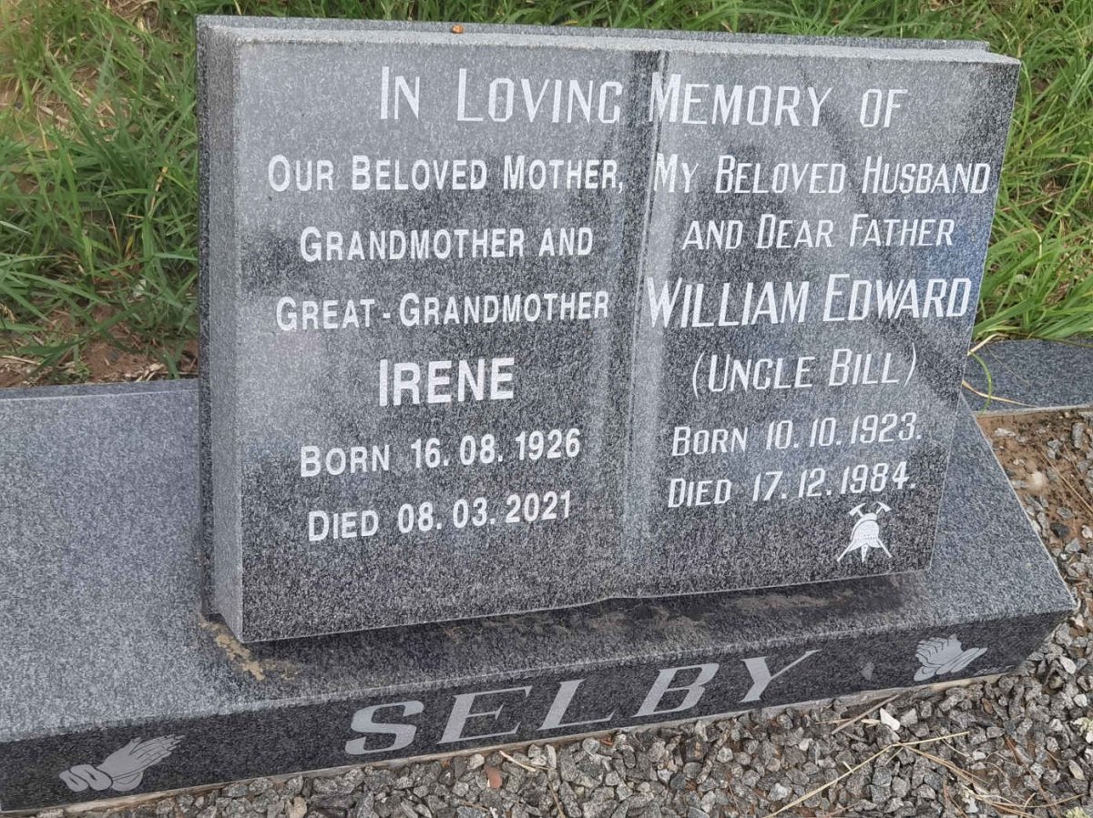 SELBY William Edward 1923-1984 & Irene 1926-2021