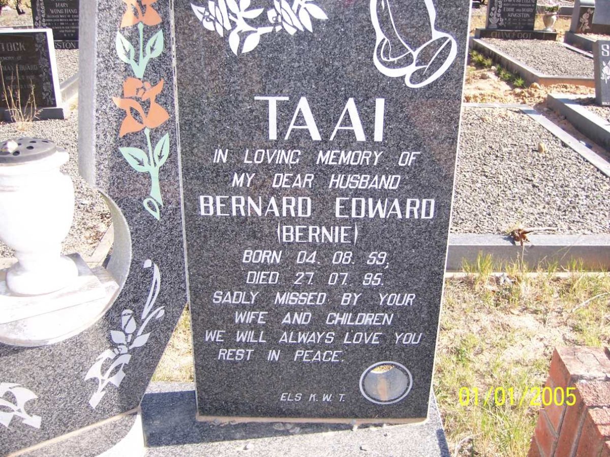 TAAI Bernard Edward 1959-1995
