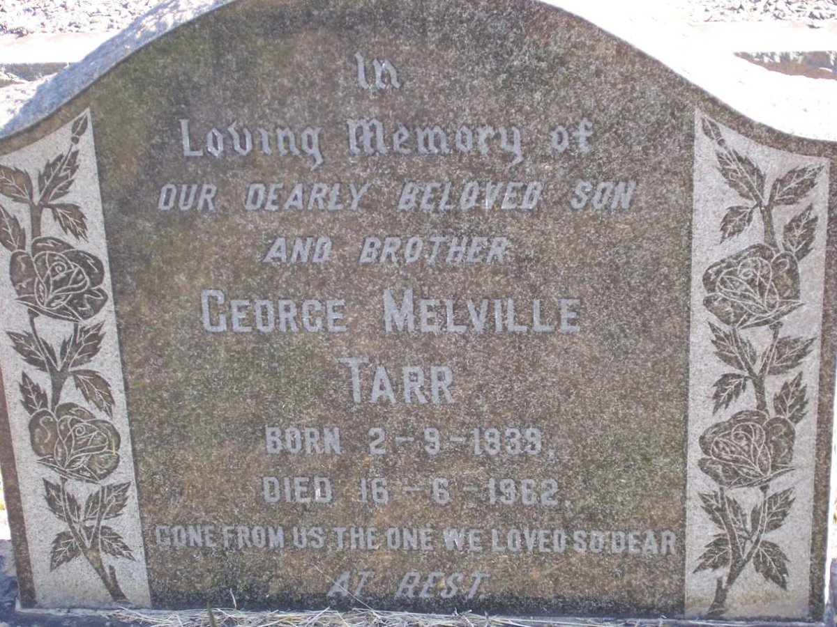 TARR George Melville 1939-1962