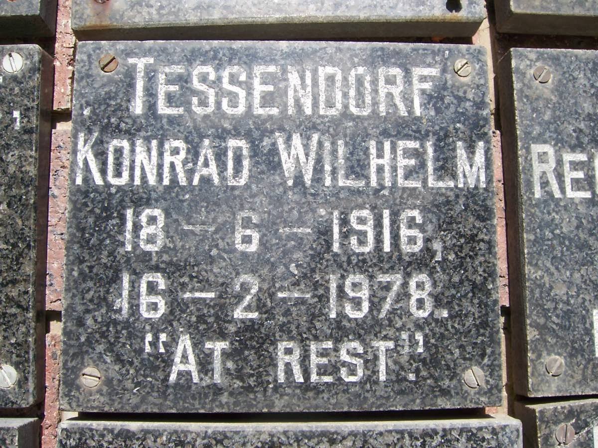 TESSENDORF Konrad Wilhelm 1916-1978