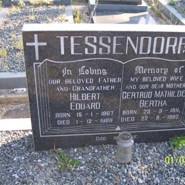 TESSENDORF Hilbert Eduard 1907-1988 &amp; Gertrud Mathilde Bertha 1911-1982