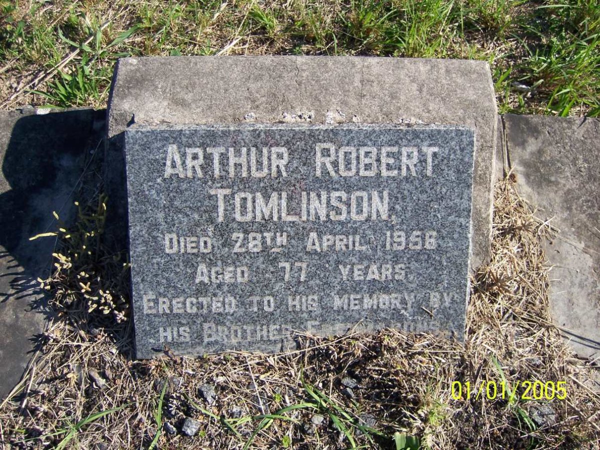 TOMLINSON Arthur Robert -1956