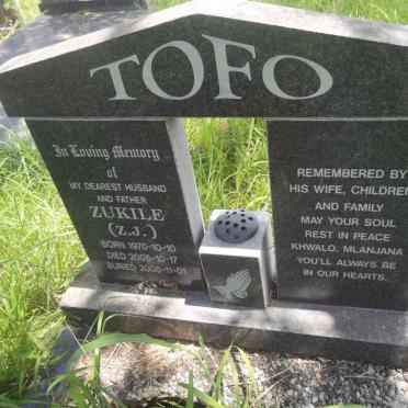TOFO Zukile 1970-2008
