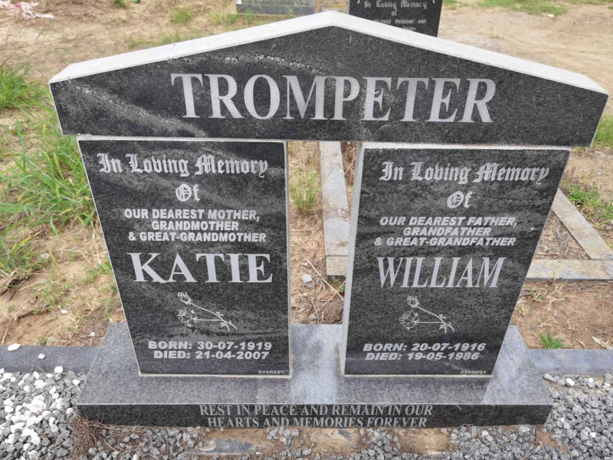 TROMPETER William 1916-1986 &amp; Katie 1919-2007