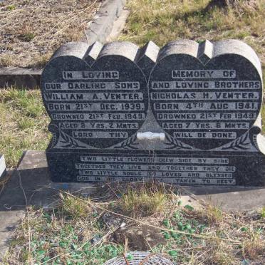 VENTER William A. 1939-1949 :: VENTER Nicholas H. 1941-1949