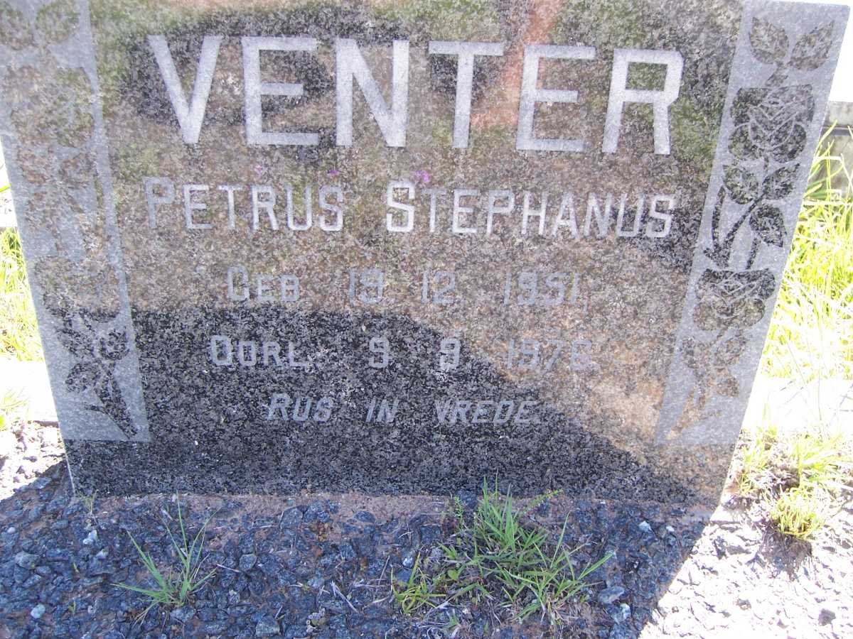VENTER Petrus Stephanus 1951-1976