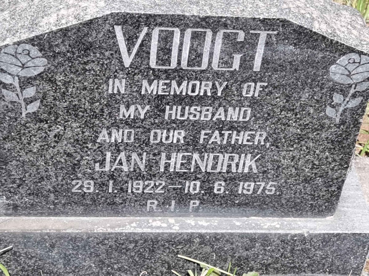 VOOGT Jan Hendrik 1922-1975