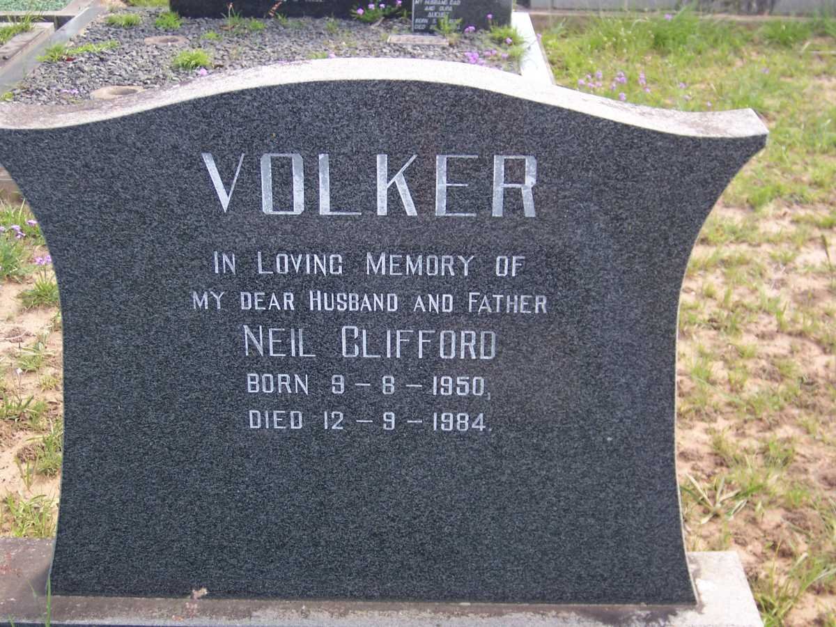 VOLKER Neil Clifford 1950-1984