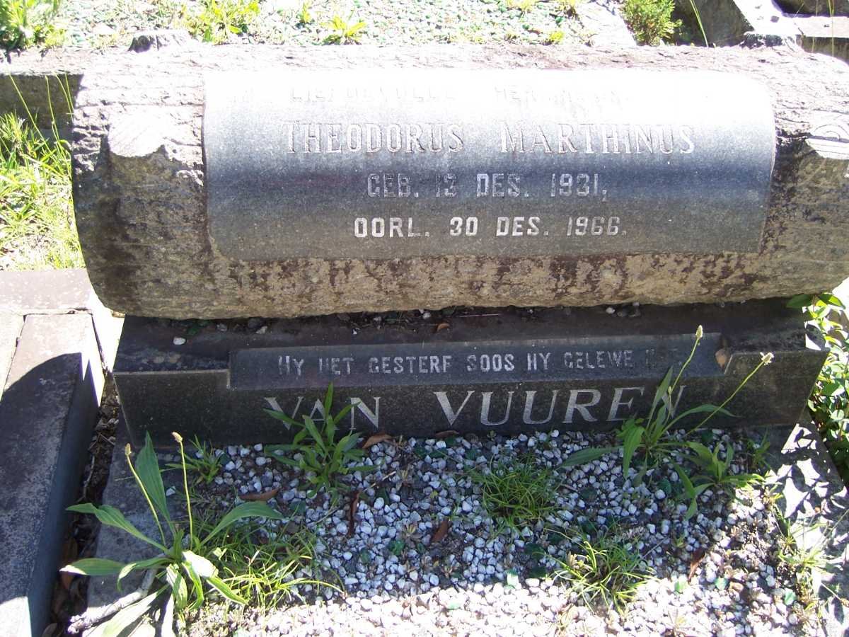 VUUREN Theodorus Marthinus, van 1931-1966