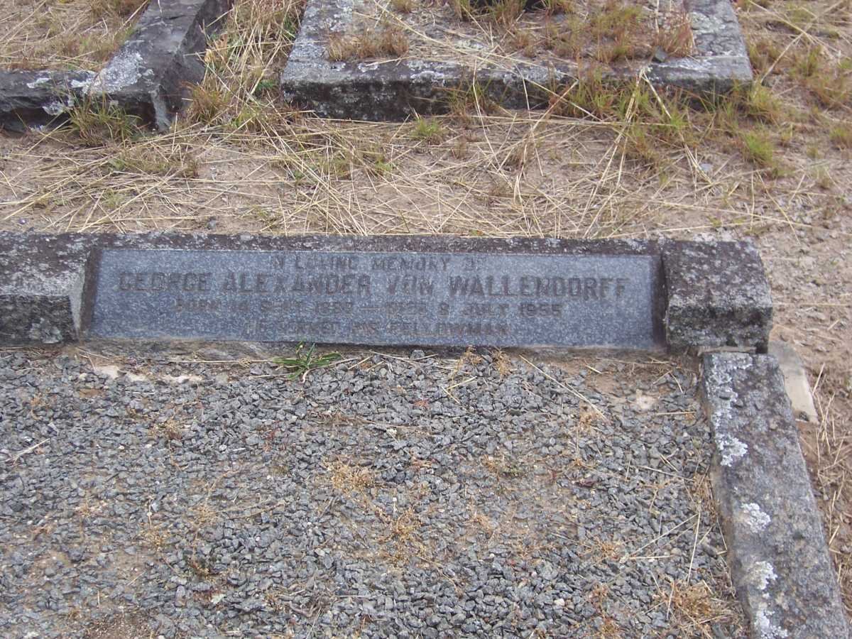 WALLENDORFF George Alexander, von 1883-1955