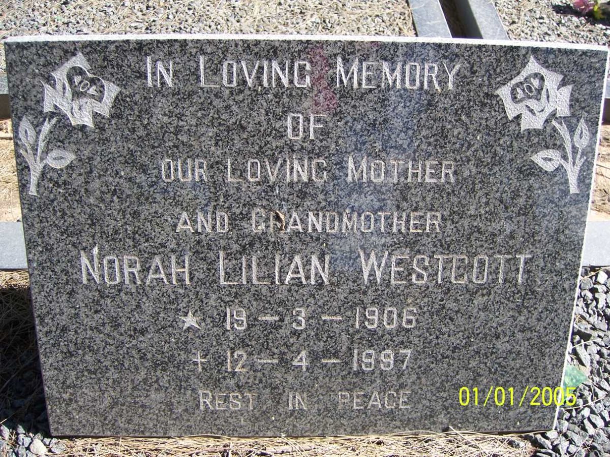 WESTCOTT Norah Lilian 1906-1997
