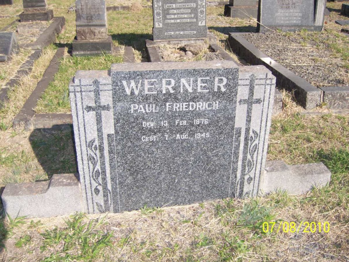 WERNER Paul Friedrich 1878-1945