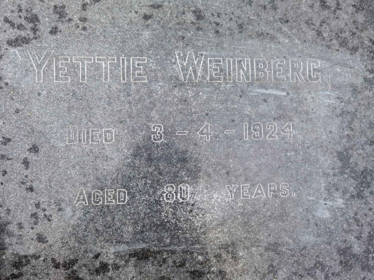 WEINBERG Yettie -1924