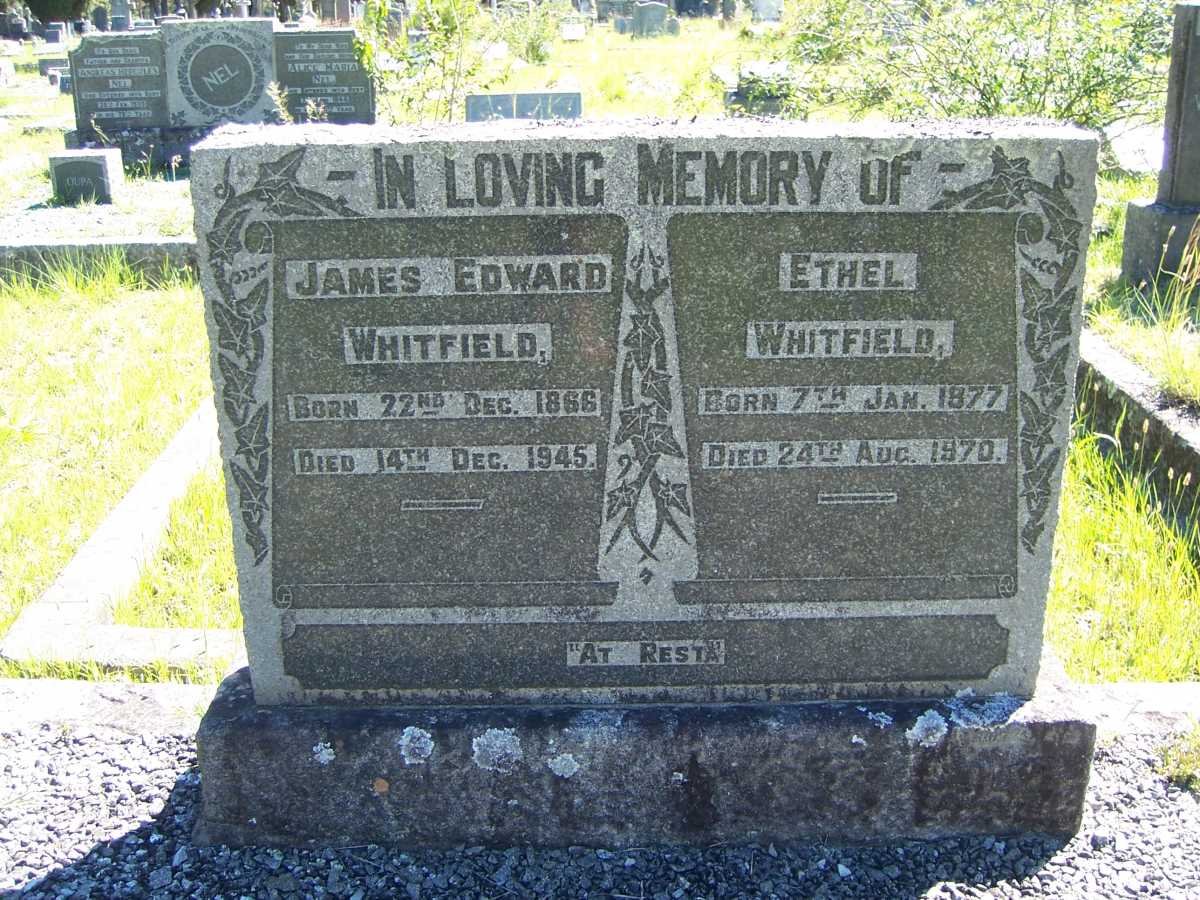 WHITFIELD James Edward 1866-1945 &amp; Ethel 1877-1970