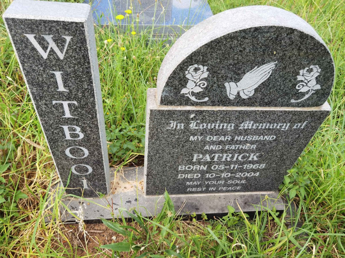 WITBOOI Patrick 1968-2004