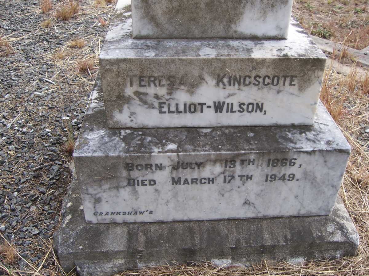 WILSON Teresa Kingscote, Elliot 1866-1949