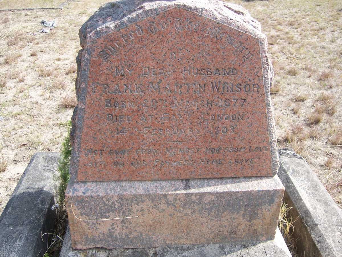 WINSOR Frank Martin 1877-1903