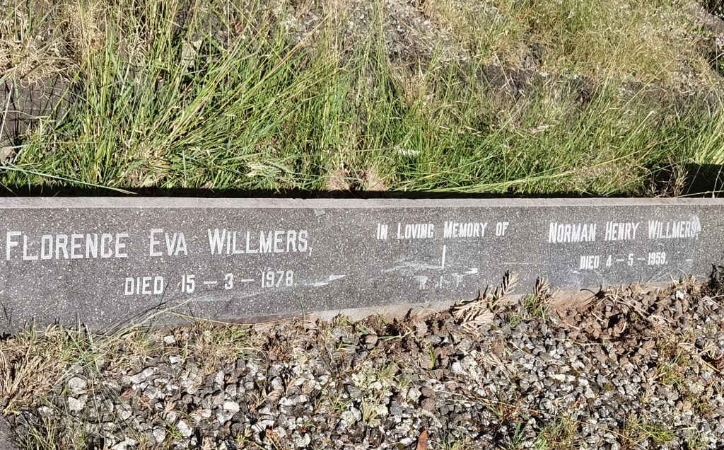 WILLMERS Norman Henry -1959 :: WILLMERS Florence Eva -1978